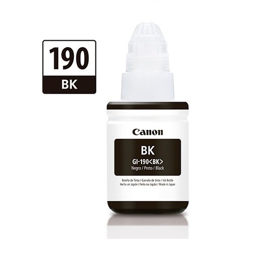 Botella Tinta Gi-190 BK para Pixma G1100 G2100 G3100