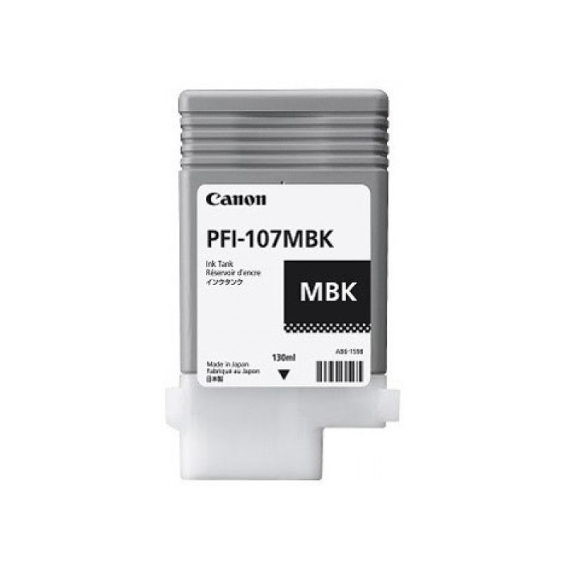 Tanque tinta canon negro mate pfi-107mbk 130ml (6704b001aa)