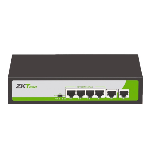 Switch ZKTeco Gigabit Ethernet PE082-120-G, 10 Puertos 10/100/1000Mbps (8x PoE), 20 Gbit/s, 2.000 Entradas - No administrable