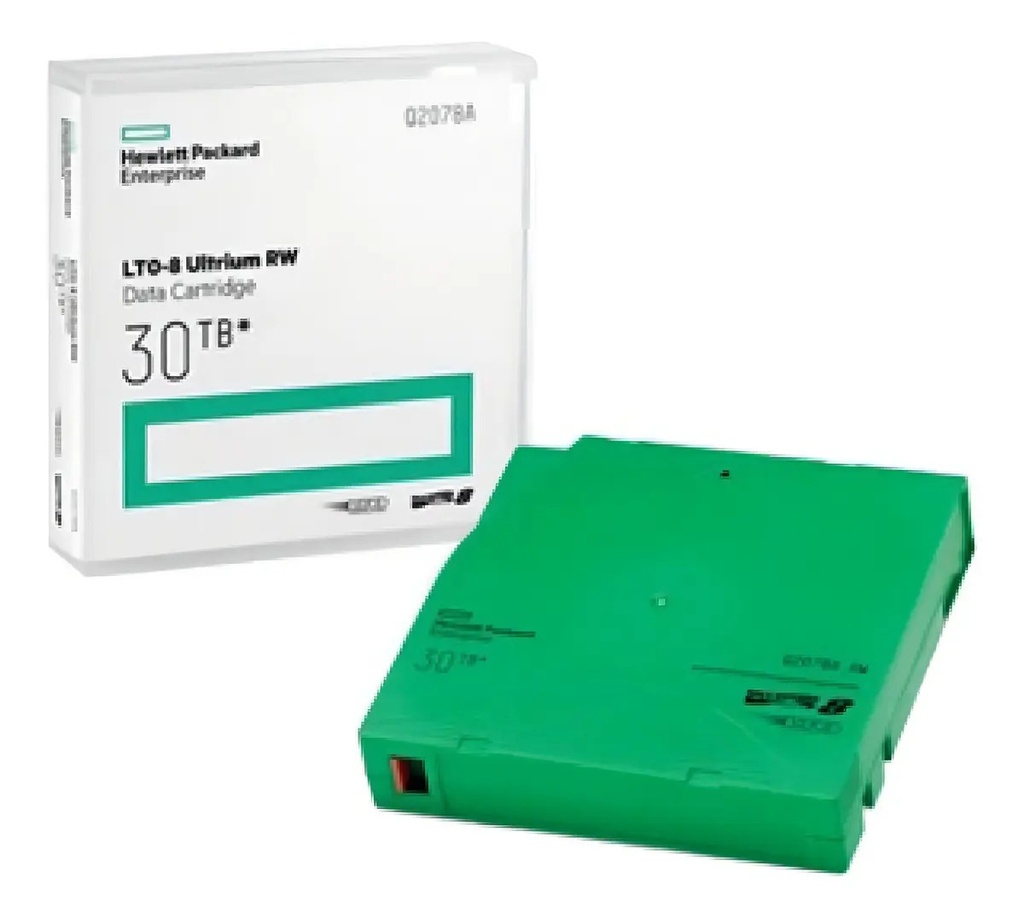 Cinta de Datos Hewlett Packard Enterprise HPE LTO-8 Ultrium 30 TB RW Q2078A