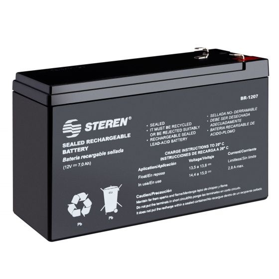 Batería Sellada Steren BR-1207 VRLA 12V 7000mAh