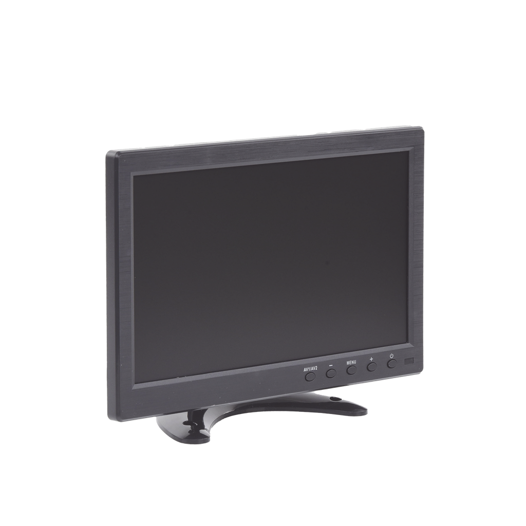 Monitor 10.1" tft-lcd ideal para colocar en vehículos o dvr/nvr. entradas de video hdmi, vga y rca (cvbs)