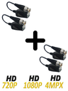 Utepo utp101phd404 - paquete de 4 pares de transceptores pasivo/ push / hdcvi 720p 250m, 1080p 200m  / tvi 720p 250m, 1080p 200m