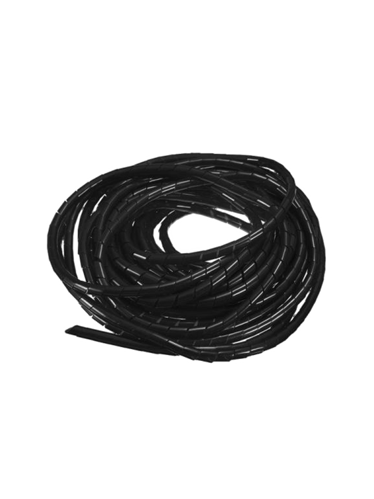 Saxxon cnespn6 - organizador de cables / espiral / negro / 1 / 4" / 10 metros / rollo