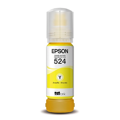 Tinta epson t524 ecotank l15160/l6490 color amarillo