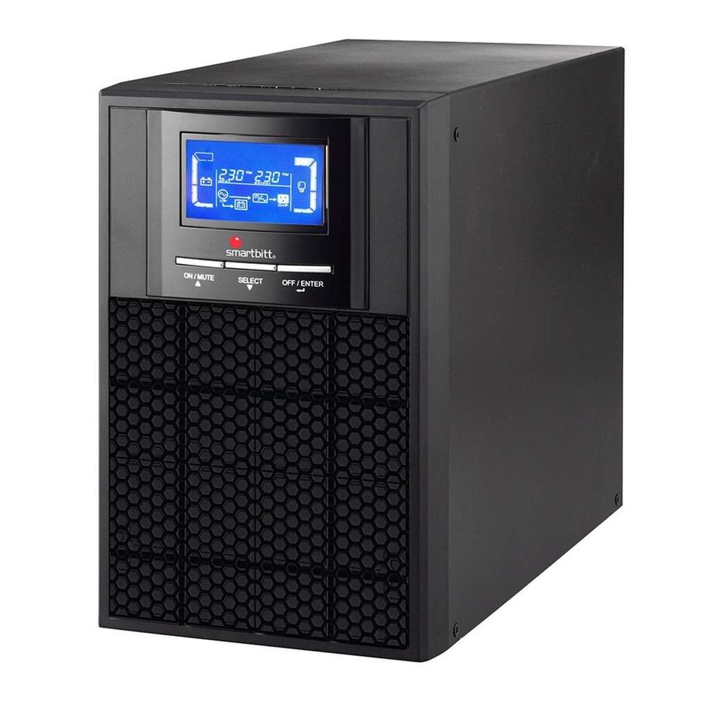 No Break Smartbitt SBOL2KT-1 Doble Conversión en Línea 800W 2.000VA Entrada 100V-127V Salida 110V-127V 4 Salidas