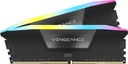 Memoria dimm ddr5 corsair cmh32gx5m2x7200c34 32gb 7200mhz 2x16gb vengeance rgb negro cl34-96