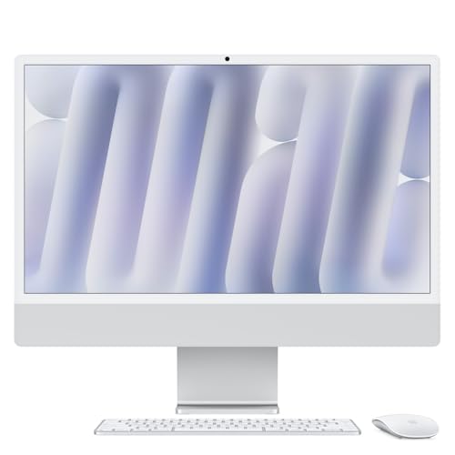 Imac 24 retina 4.5k chip m4 de apple cpu 8 nucleos y gpu 8 nucleos