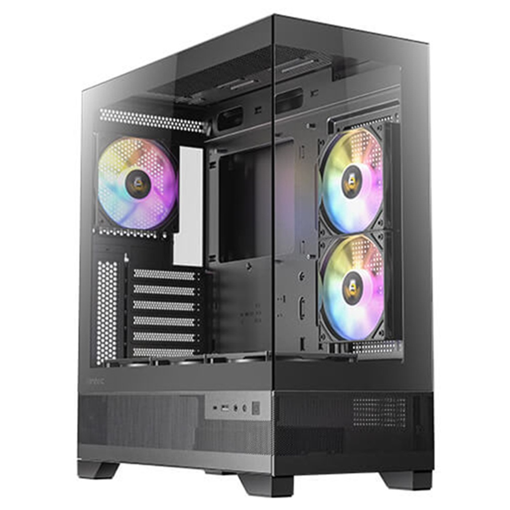 Gabinete Antec CX700 RGB ELITE Midi-Tower ATX/Micro-ATX/Mini-ITX USB 2.0/3.0 Sin Fuente 3 Ventiladores Instalados