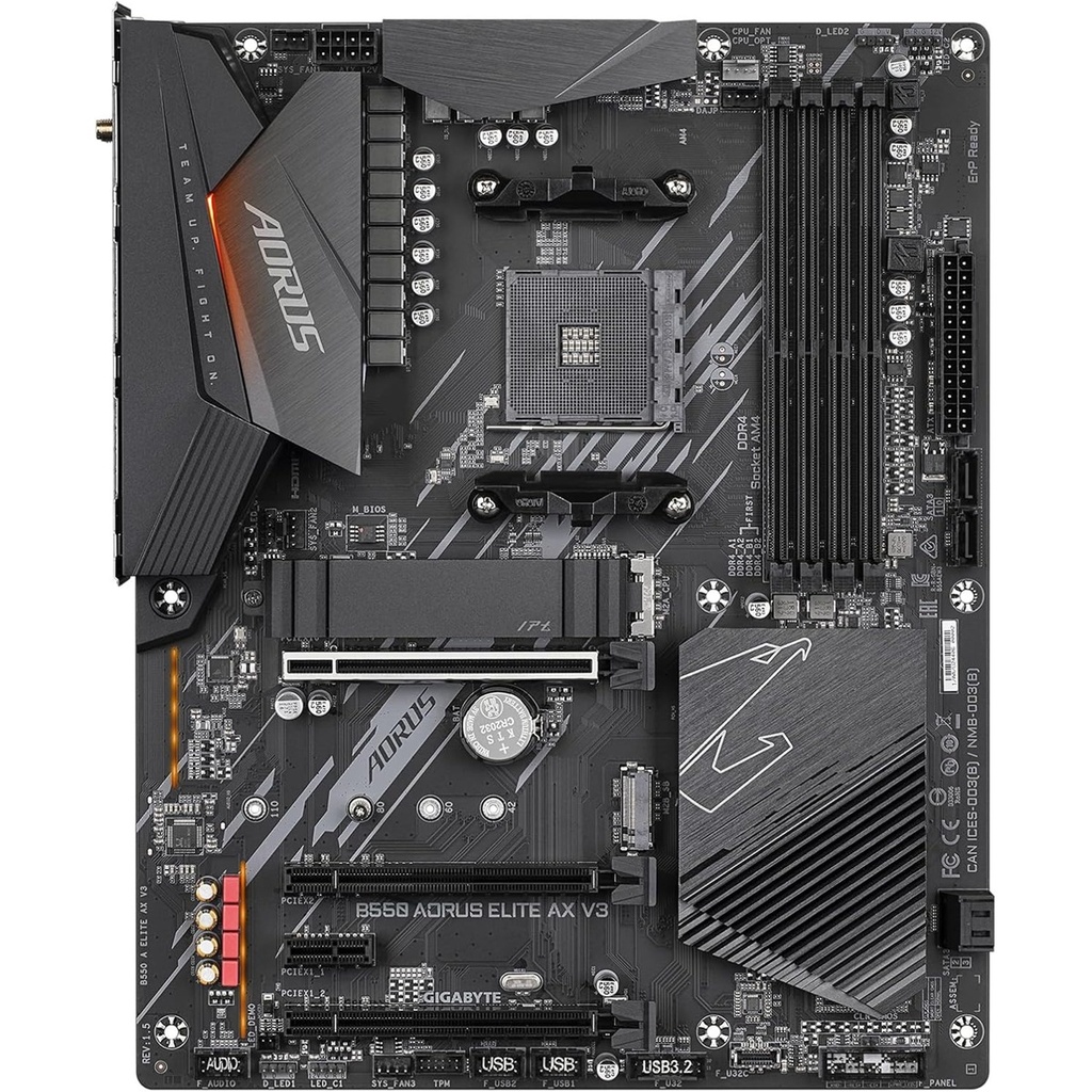 Tarjeta Madre Gigabyte B550 Aorus Elite Ax V3 Socket Am4 Pcie 4.0