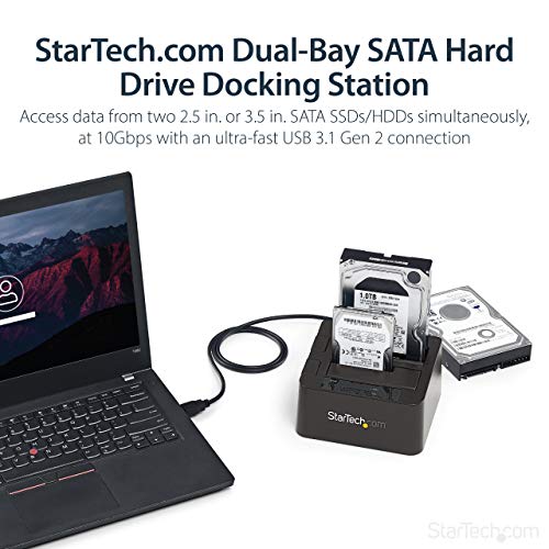 Docking station de 2 bahias - sartech.com - usb 3.1 a sata - usb 3.1 (10 gbps) - sata i