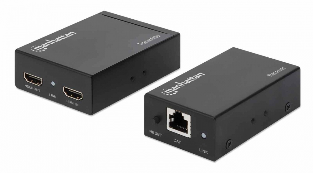 Kit Extensor HDMI Manhattan 207584 1920x1200 Pixeles 1xRJ-45 2 Piezas