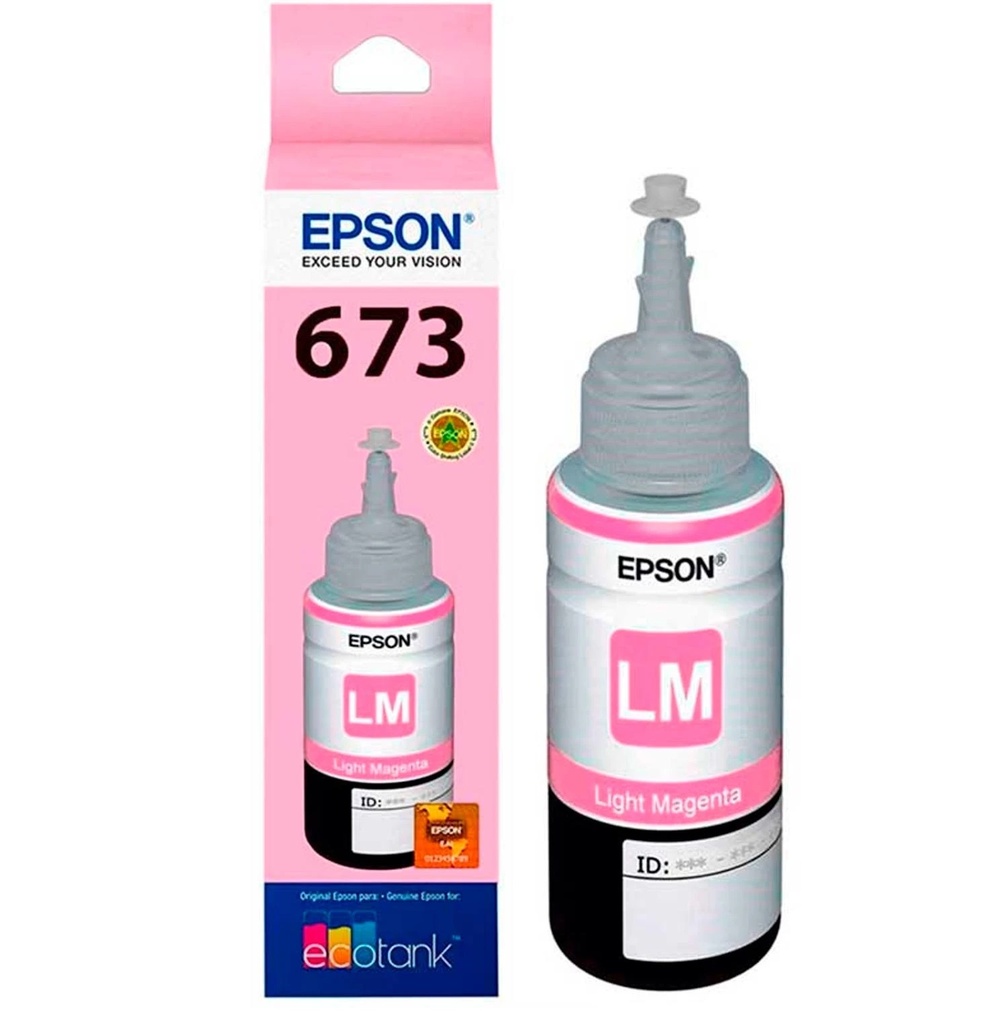 Tanque de Tinta EcoTank Epson 673 Magenta Claro 70ml