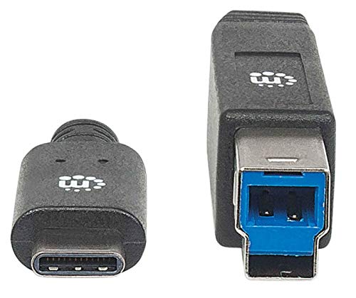 Cable manhattan dispositivos usb-c 3.1 súper velocidad 2m color negro