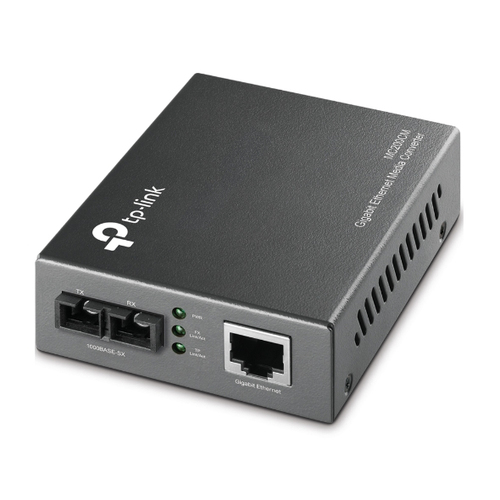 Convertidor de medios tp-link/multi-modo/giga/sfp sc/500mts/mc200cm