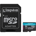 Memoria Flash Kingston Canvas Go! Plus 128GB MicroSD UHS-I Clase 10 Con Adaptador