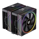 Enfriamiento de Aire Balam Rush Heliux Pro HEX75 Doble Disipador Display Digital ARGB TDP 270W