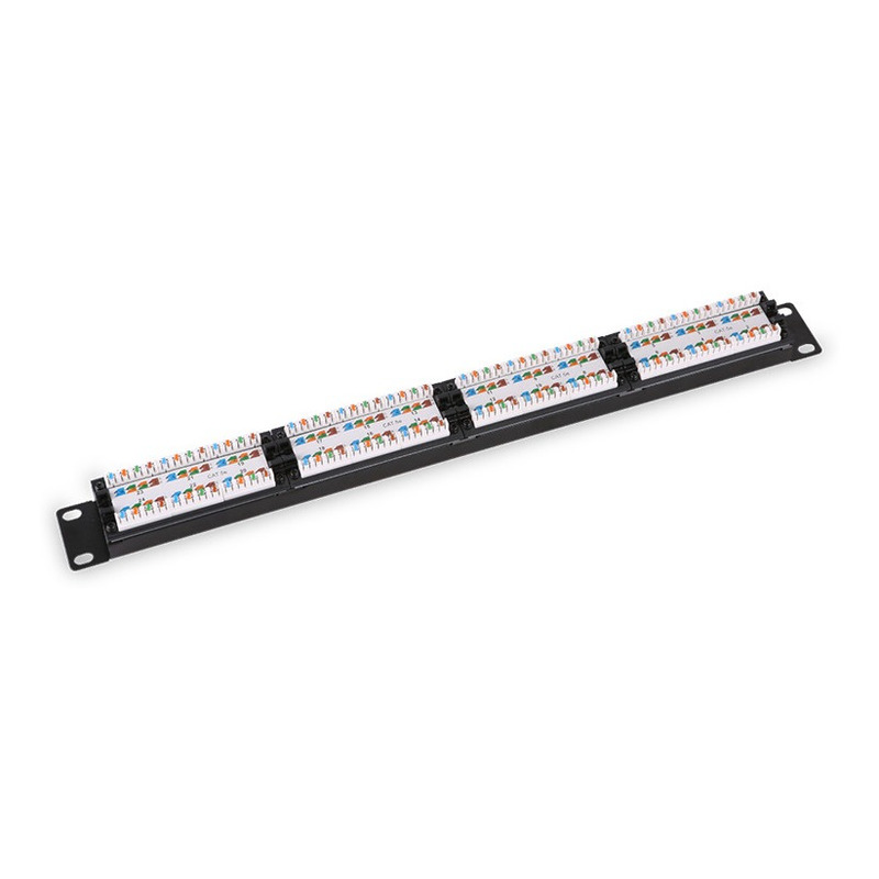 Saxxon p19748n5 - patch panel 48 puertos / cat 5e / 19 pulgadas / montaje en rack / 2u