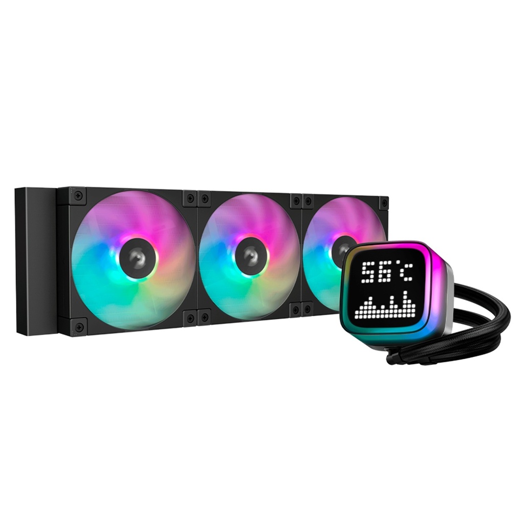 Enfriamiento Líquido Para CPU DeepCool LP360 3x120mm Hasta 2400RPM