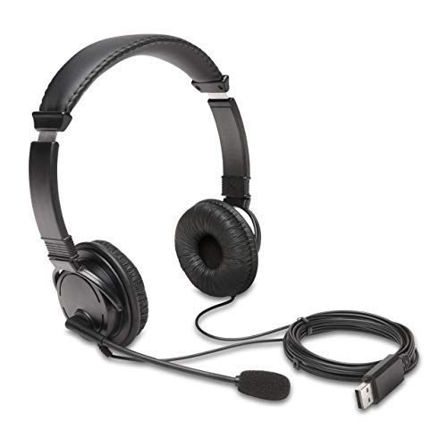 Auriculares usb-a clásicos con micrófono kensington k97601ww - negro