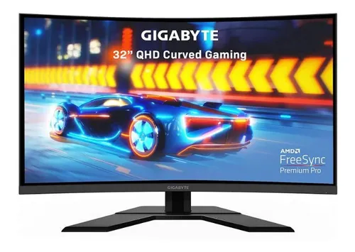 Monitor Gamer Curvo Gigabyte G32QC LED 31.5" Quad HD FreeSync 165Hz HDMI