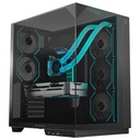 Gabinete Balam Rush Tank Majestic 7600 Midi-Tower ATX/Micro-ATX/Mini-ITX USB 2.0/3.0 Sin Fuente 5 Ventiladores Instalados