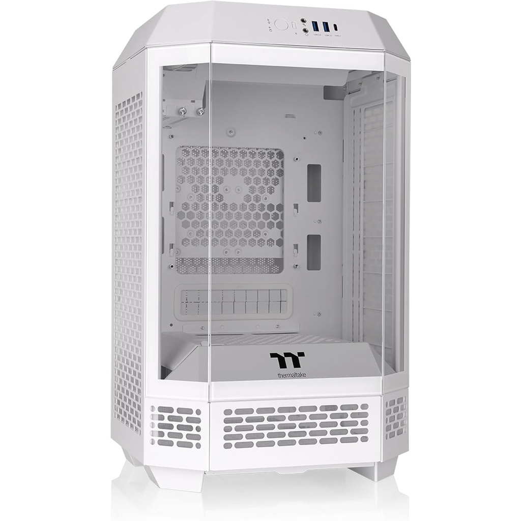 Gabinete Thermaltake Tower 250 Snow Mini-Tower Mini-ITX USB 3.0 Sin Fuente 2 Ventiladores Instalados