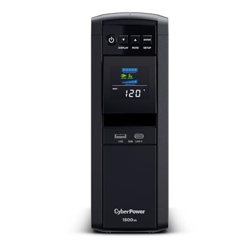 Ups  cyberpower 1500va/1000w onda senoidal compatible con fuentes pfc activas