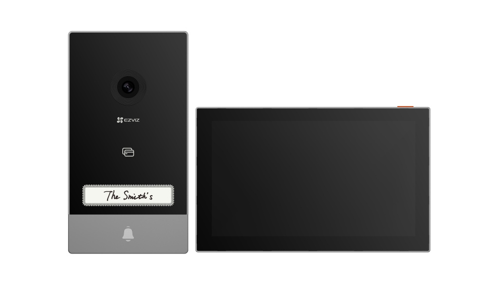 Ezviz Videoportero/Interfon HP7, 7", Altavoz, Alámbrico/Inalámbrico, Negro/Plata