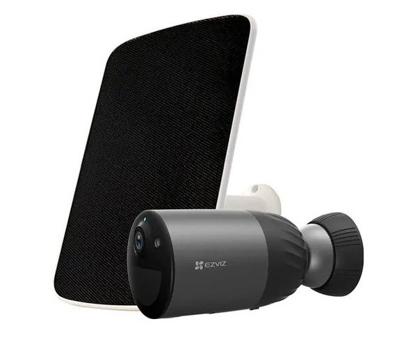 Ezviz Kit de Vigilancia RGRAP6260(G)/BC1C/PS de 1 Cámara IP Bala, con Access Point y Panel Solar