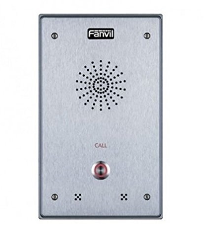 Intercomunicador ip, 2 líneas sip, 2 relevadores con botón para llamada, anti-vandálico, ip65 e ik10, poe