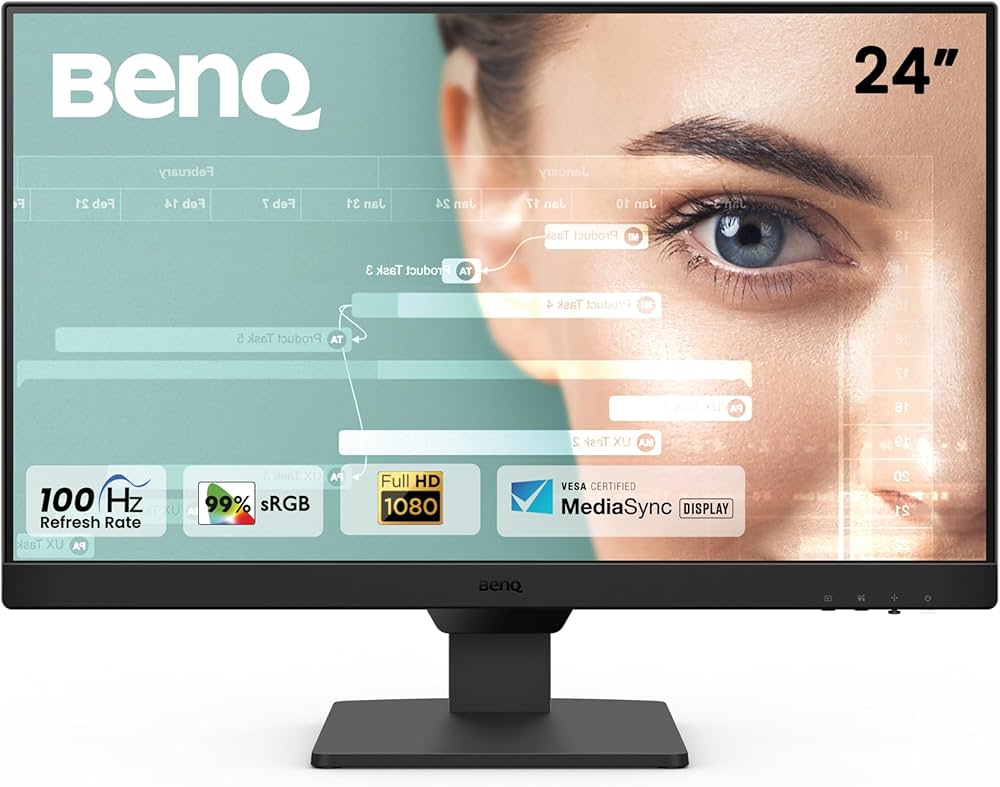 Monitor benq gw2490e 23.8" 1920 x 1080 bocinas integradas 2w x2 hdmi x2 dp x1