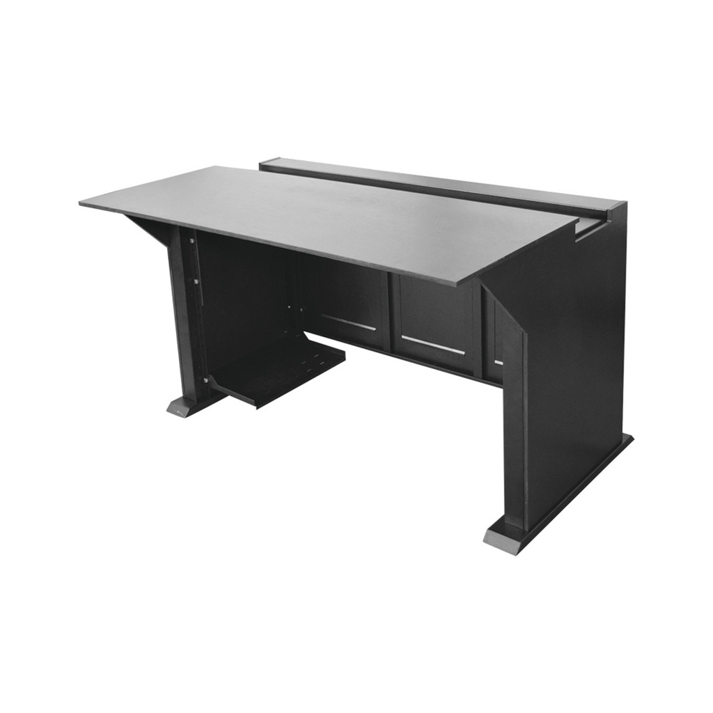 Escritorio Profesional Para Monitoreo Epcom EM-S02 De  Metal Y Madera