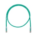 Cable de parcheo utp categoría 6, con plug modular en cada extremo - 1 m. - verde