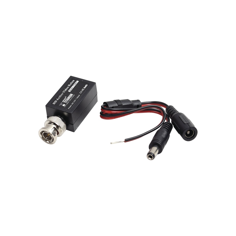 Transmisor activo turbohd hd-tvi / ahd / hd-cvi /video de hasta 2mp a 400 metros con receptor activo 