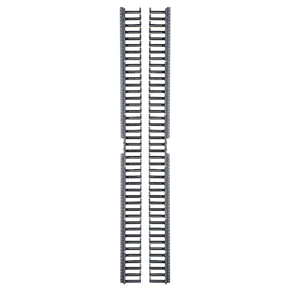 Kit de soportes para administración de cable, para gabinetes net-verse de 800mm y 42ur, color negro