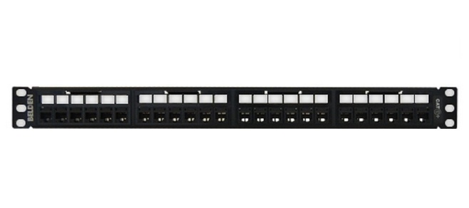 Patch panel revconnect belden rv6ppf1u24bk cat6 24 puertos rj-45 (precargado) color negro 1 unidad de rack herramienta compatibl