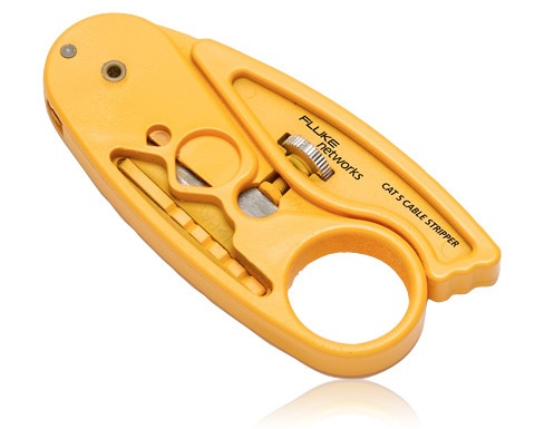 Cortador y desforrador para cables fluke networks 11230002 ideal para cables redondos utp / stp ajustable 
