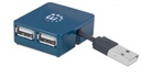 Micro Hub USB Manhattan de 4 Puertos Convierte 1 puerto USB en 4