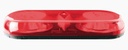 Mini barra de luces serie x606, con 18 led, color rojo, montaje permanente 