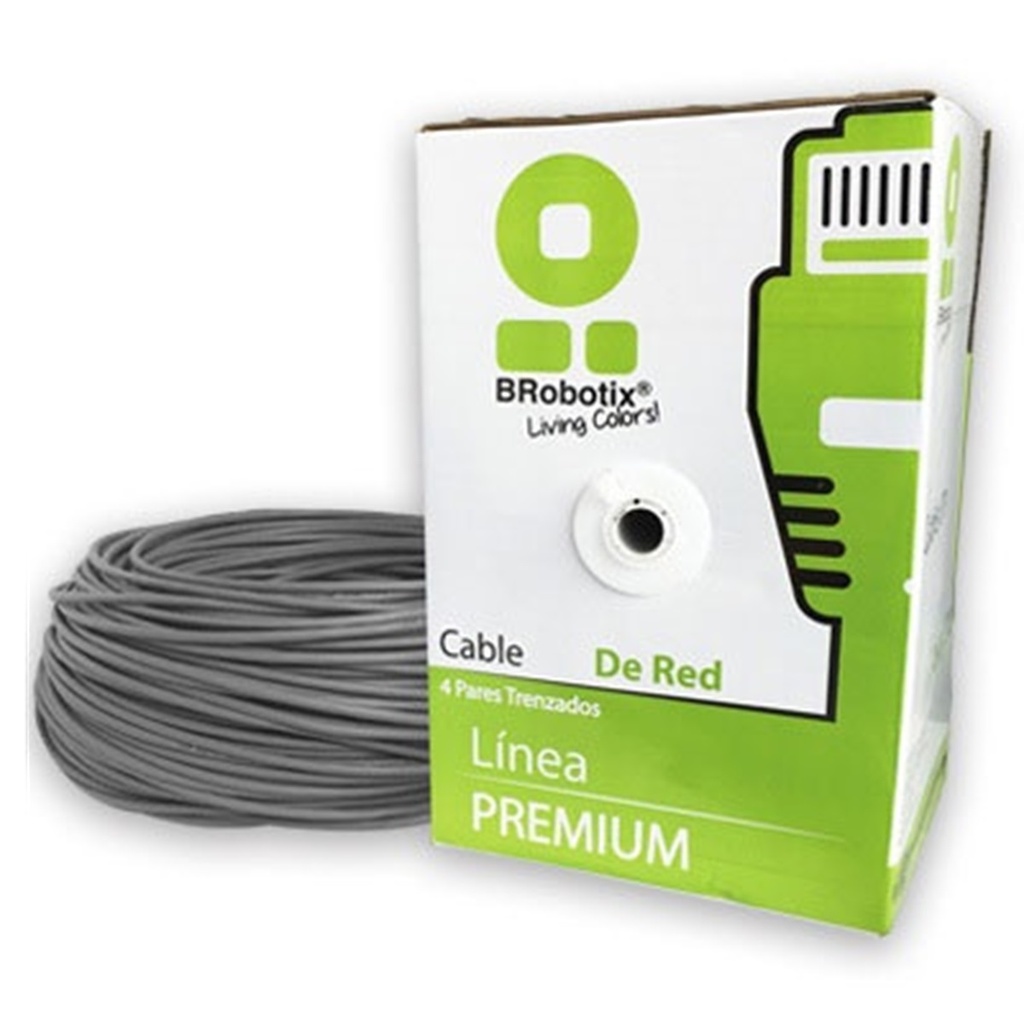 Bobina de Cable Cat6 UTP BRobotix 065810 100 Metros