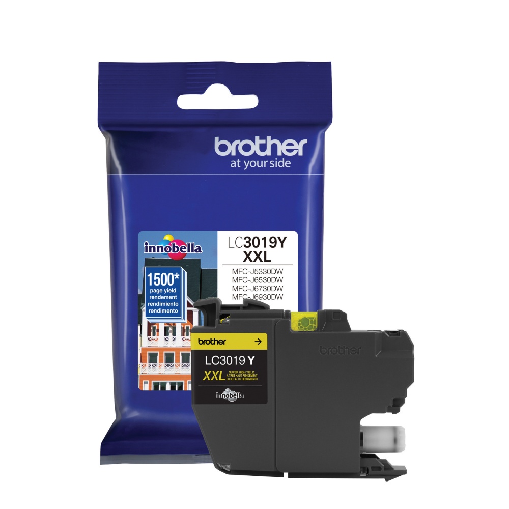Cartucho De Tinta Super Alto Rendimiento Brother LC-3019Y Amarillo Rinde 1500 Páginas