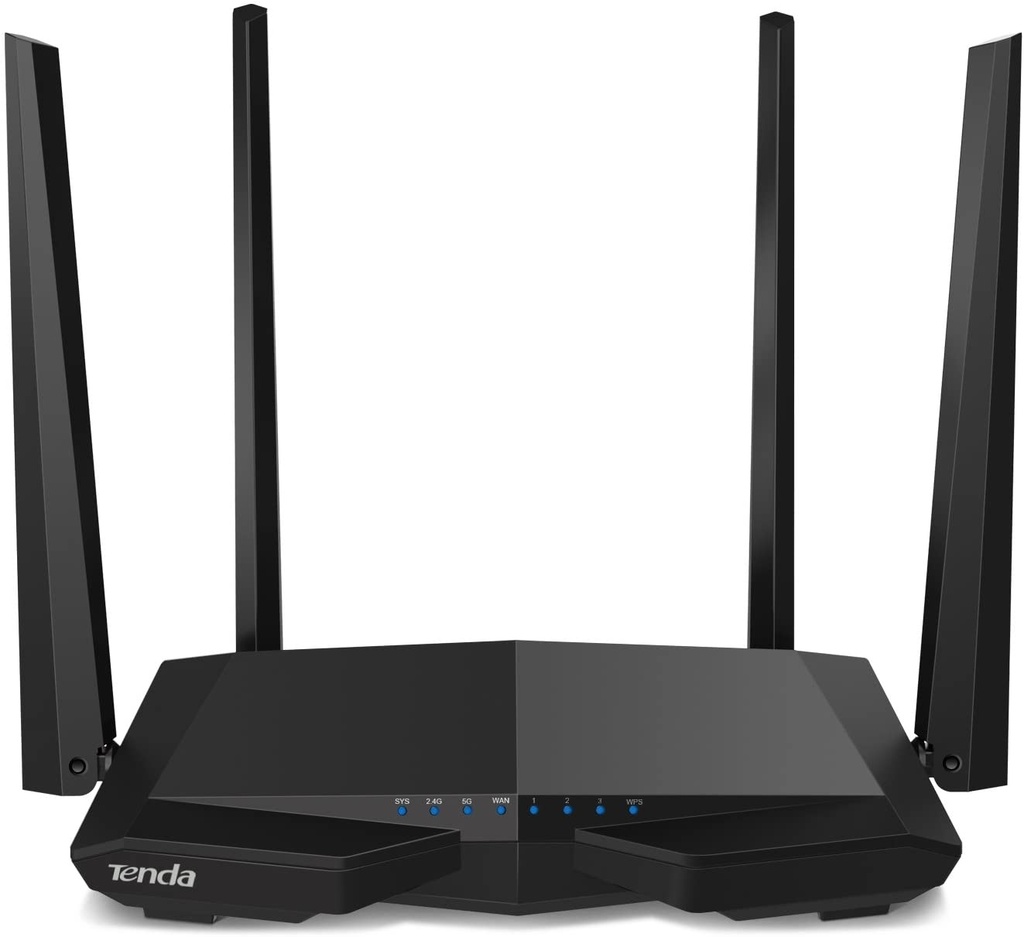 Router Tenda WISP de Doble Banda AC6 Inalámbrico 867 Mbit/s 3x RJ-45 2.4GHz 5GHz 4 Antenas de 5dBi