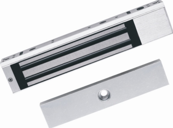 Chapa magnética de 600 lbs (280 kg) / montaje en puerta normal o de vidrio / certificado ce /  para uso en interior / indicador 