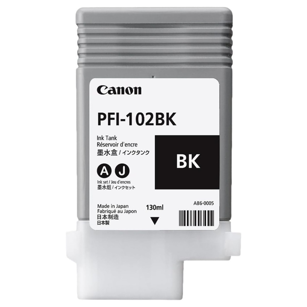 Tinta Canon PFI-102BK Color Negro Modelo 0895B001AA