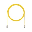 Cable de parcheo tx6, utp cat6, diámetro reducido (28awg), color amarillo, 7ft 