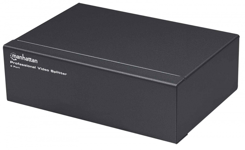 Video Splitter Profesional 4 Salidas VGA Manhattan 207348 Negro