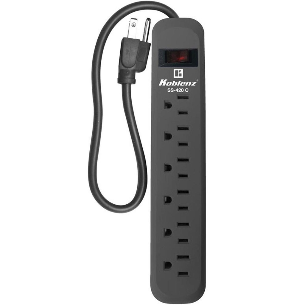 Supresor De Picos Koblenz SS-420 120V 15A 420 Joules 6 Contactos