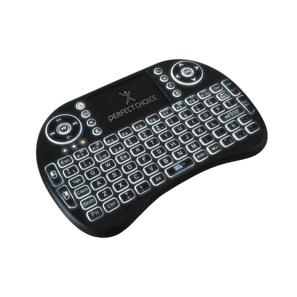 Mini Teclado Perfect Choice PC-201007 Inalámbrico para Smart TV o Tablet
