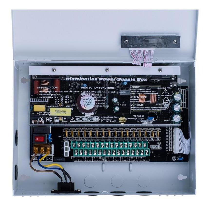 Fuente centralizada 10 amper 16 canales provision